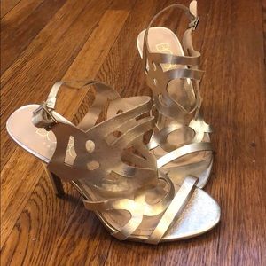 Bcbg Paris gold dress shoes